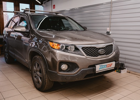 Замена штатных линз KIA Sorento II (2011) на LED-модули MTF-Light