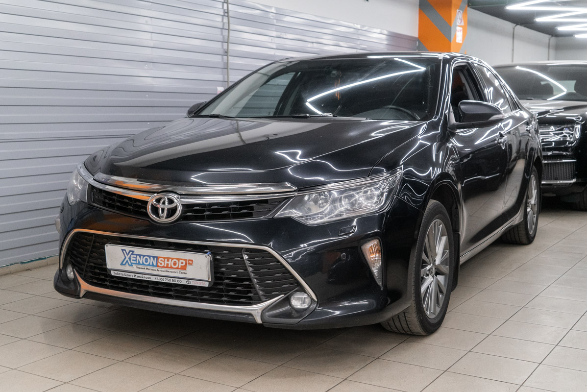 Устранение запотевания фары Тойота Камри В55 (Toyota Camry V55) 2017 -  Установка КсенонШоп в Москве