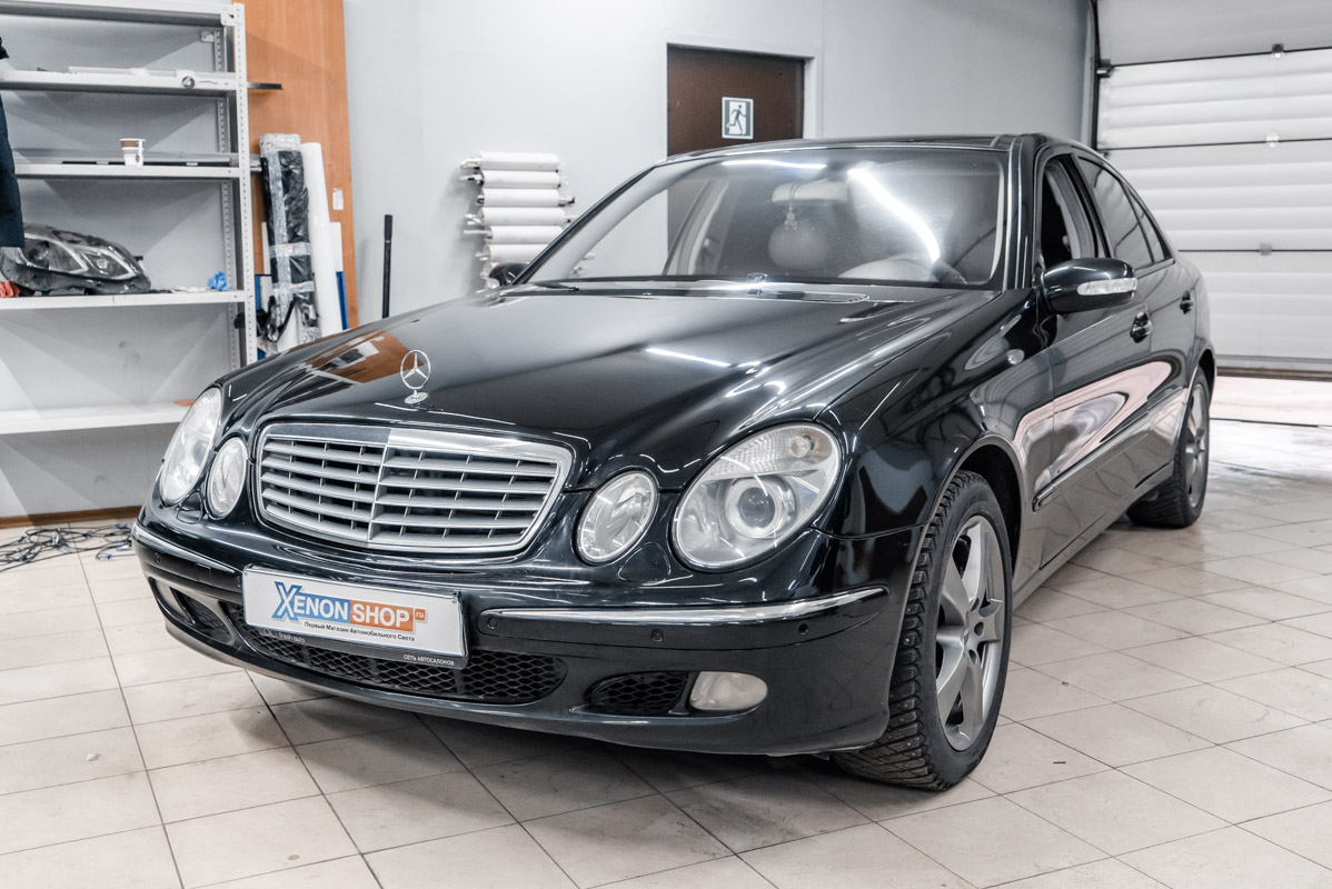 w211 регулировка фар