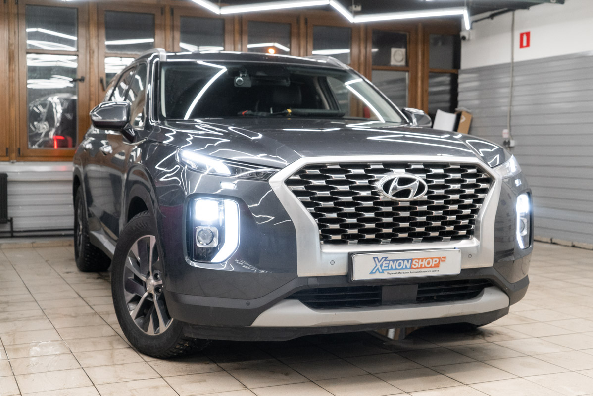 Замена линз Hyundai Palisade (2019) / Хендай Палисад на LED-модули