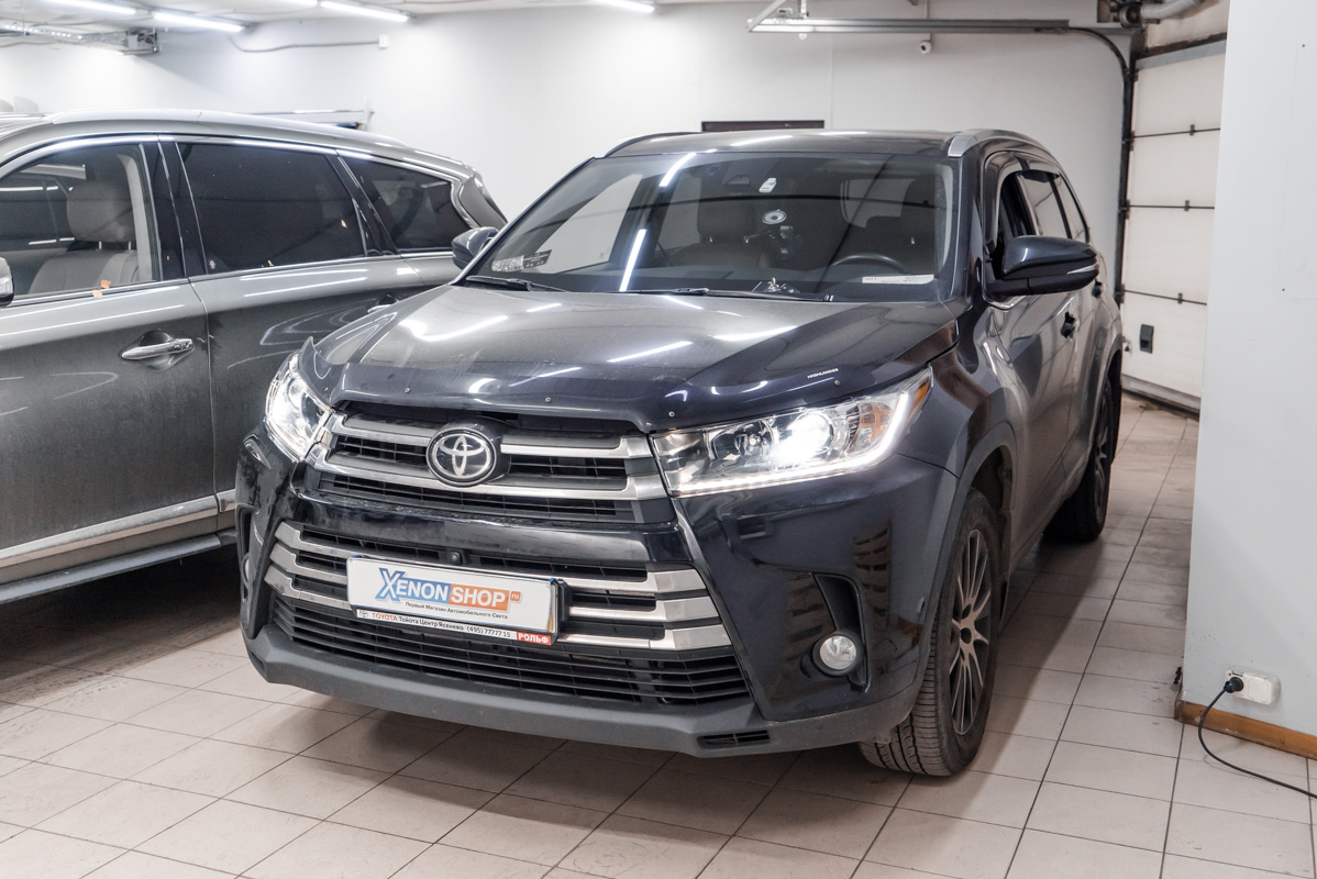 Замена линз Toyota Highlander (2019) / Тойота Хайлендер на LED-модули