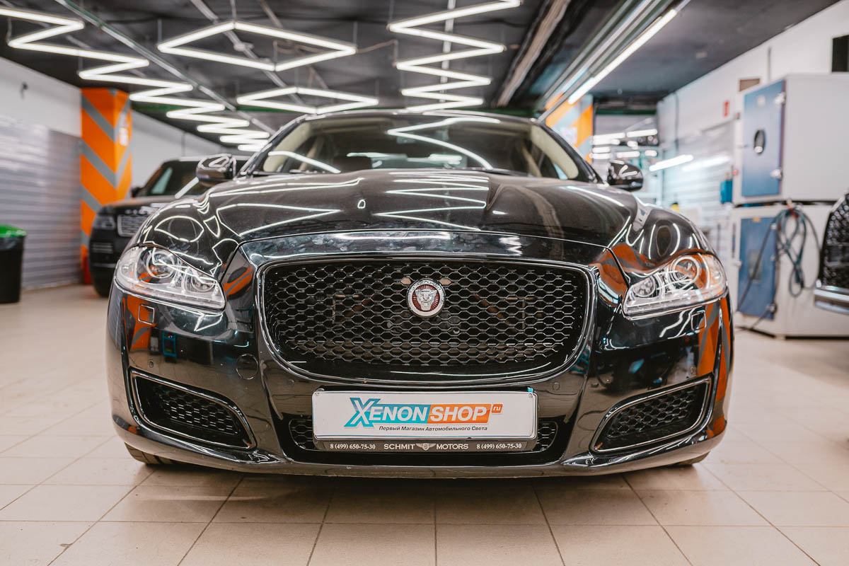 Замена линз Jaguar XJ (2011) + оклейка фар плёнкой SunTek