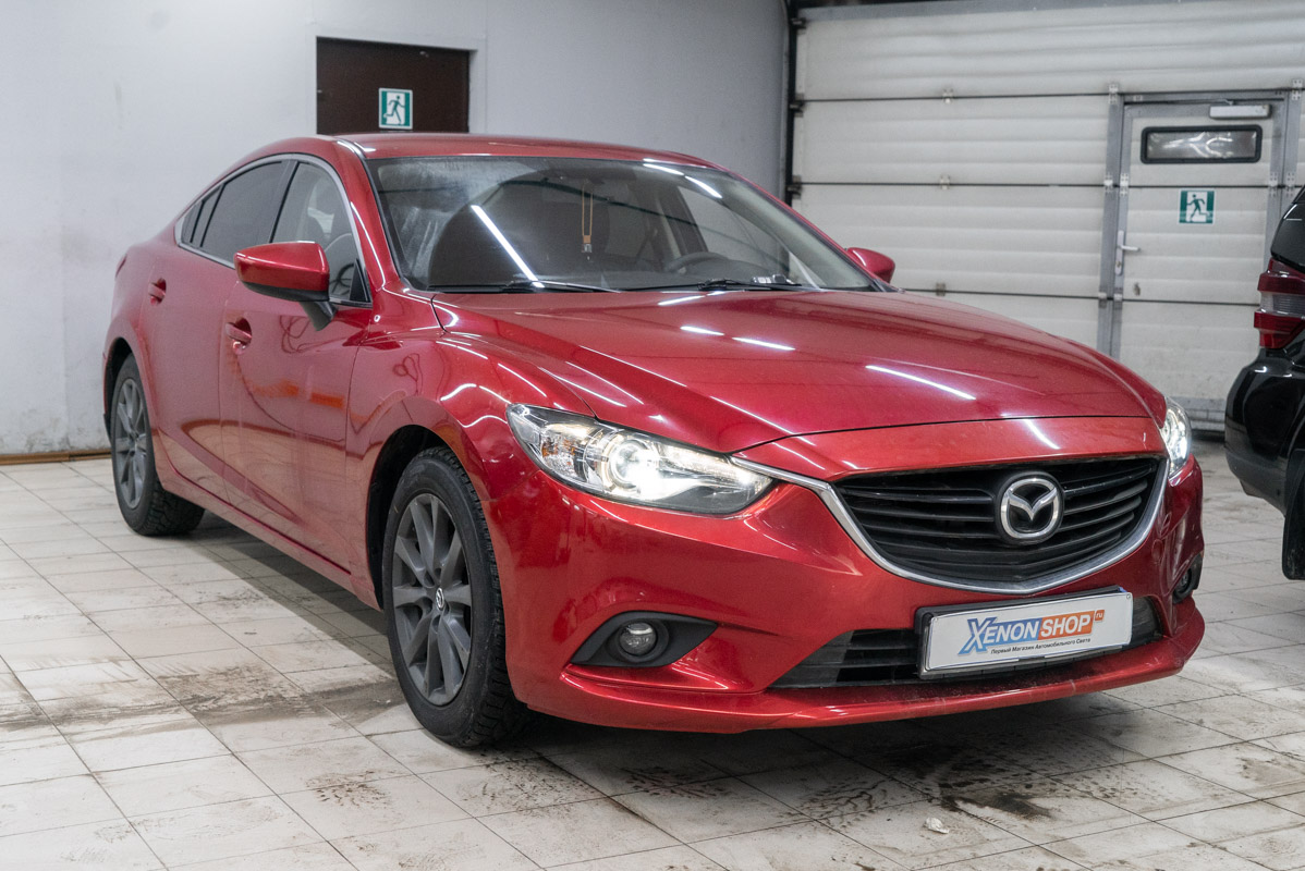 Замена линз Мазда 6 (Mazda 6) 2013 на светодиодные модули - Установка  КсенонШоп в Москве