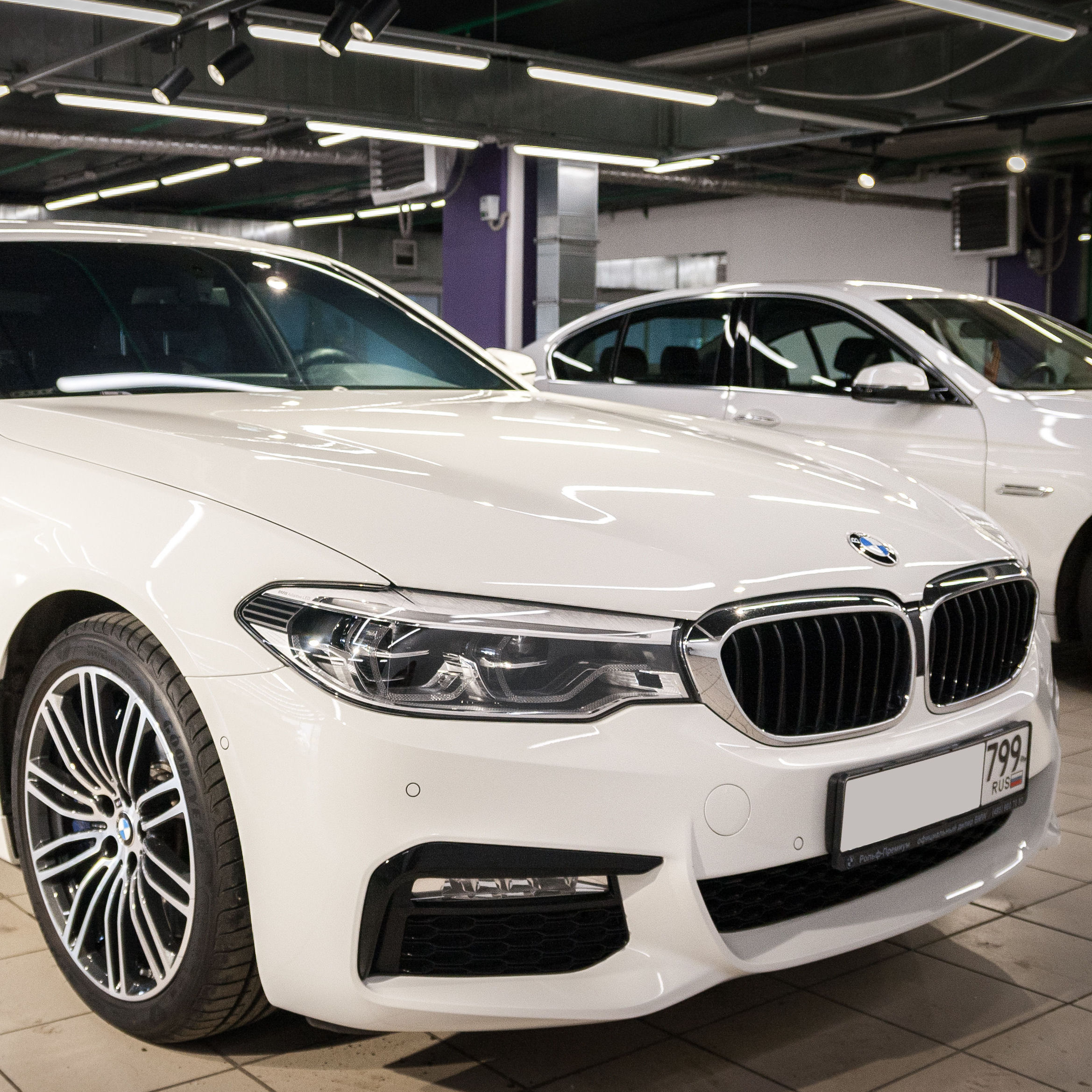 Керамическое покрытие Ceramic PRO 9H БМВ 540и Г30 (BMW 540i G30) -  Тонировка задней полусферы - Установка КсенонШоп в Москве