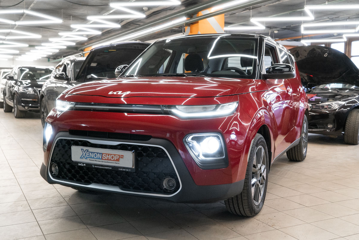 Установка светодиодных ламп на Киа Соул (Kia Soul) 2023 - Установка ...