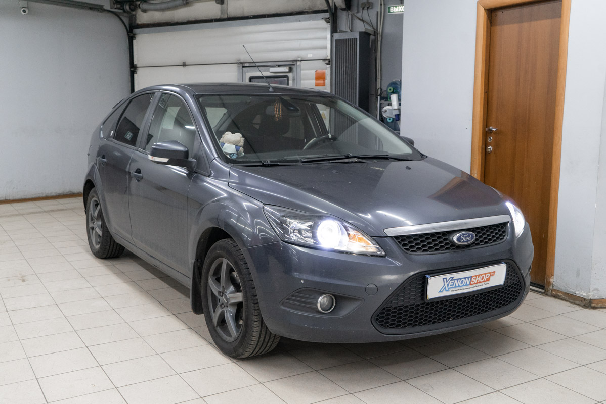 Установка LED-линз в фары Форд Фокус 2 (Ford Focus II) 2008 - Установка  КсенонШоп в Москве