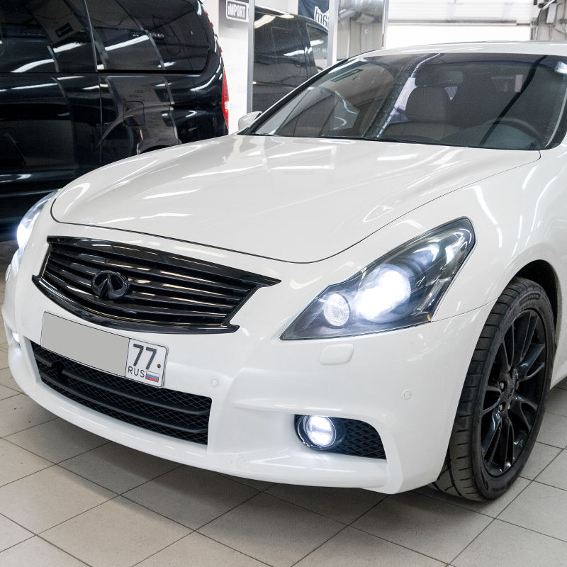 Infiniti m пленка белый перламутр