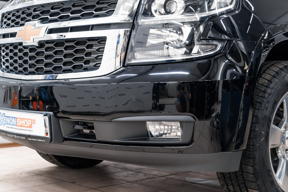 Бронирование кузова Шевроле Тахо (Chevrolet Tahoe) 2019 - Установка  КсенонШоп в Москве