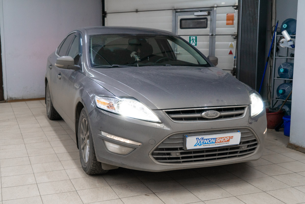 Установка линз в фары Форд Мондео 4 (Ford Mondeo IV) 2012 года - Установка КсенонШоп в Москве