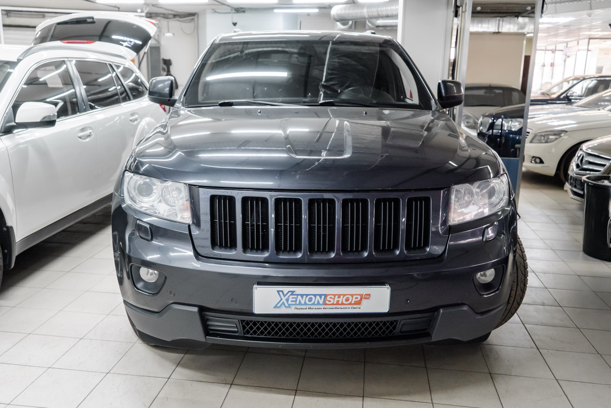 Покраска масок фар Джип Гранд Чероки (Jeep Grand Cherokee) + замена  ксеноновых ламп - Установка КсенонШоп в Москве