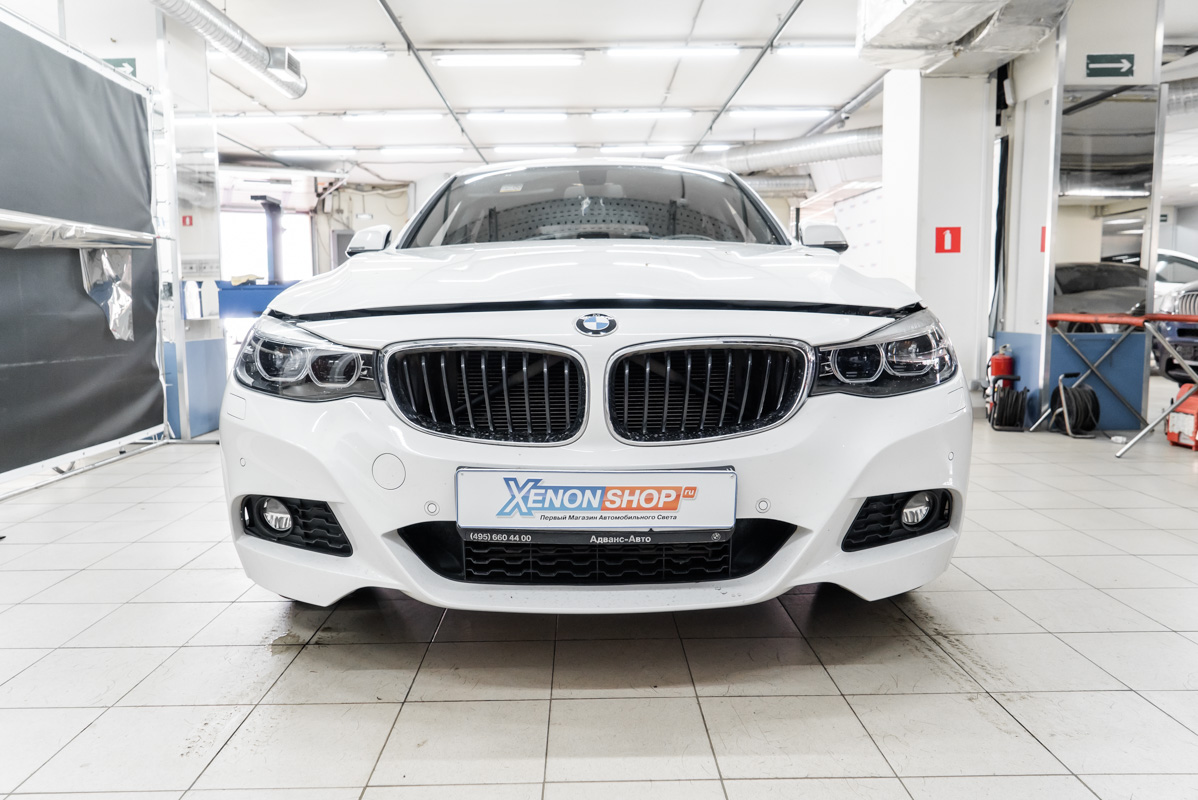 Установка защитной сетки в бампер БМВ Ф34 320Д ДжейТи (BMW F34 320D GT) -  Установка КсенонШоп в Москве