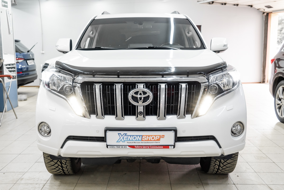 Установка светодиодных поворотников с ДХО на Тойота Ленд Крузер Прадо 150 ( Toyota Land Cruiser Prado 150) - Установка КсенонШоп в Москве