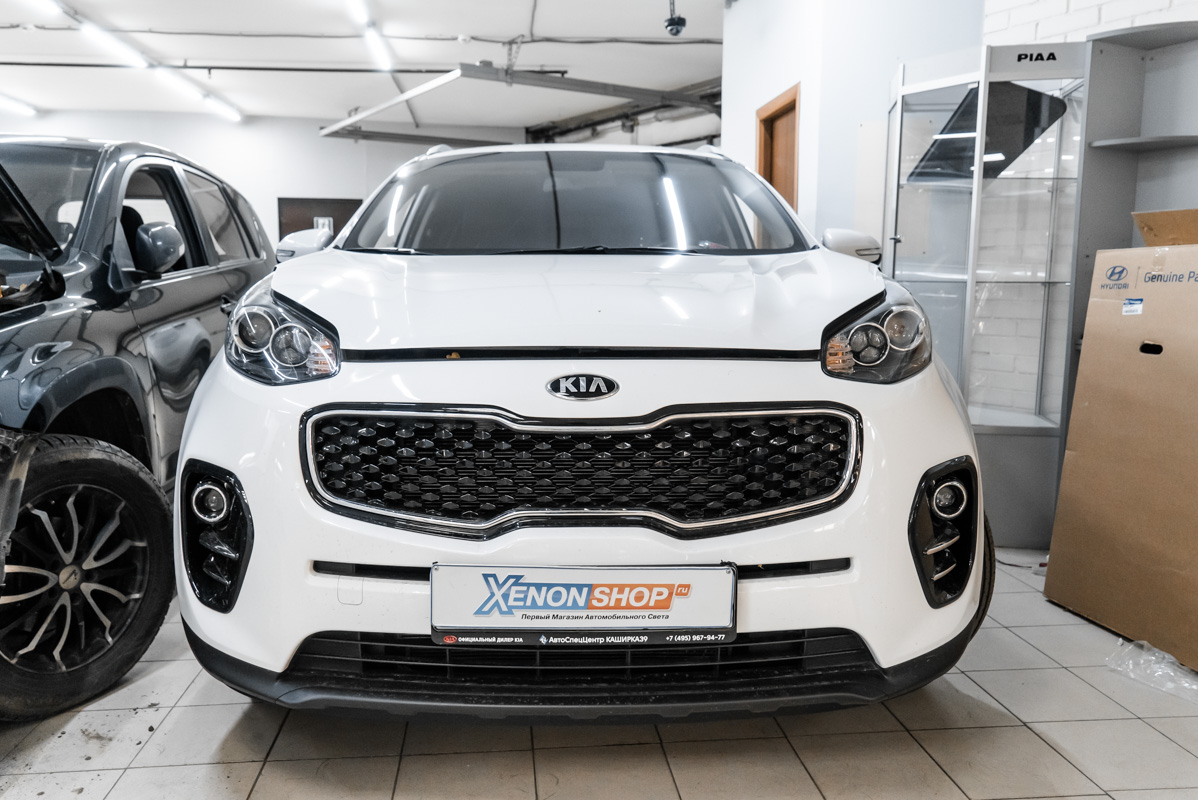 Установка передних парктроников на КИА Спортаж (KIA Sportage) - Установка  КсенонШоп в Москве