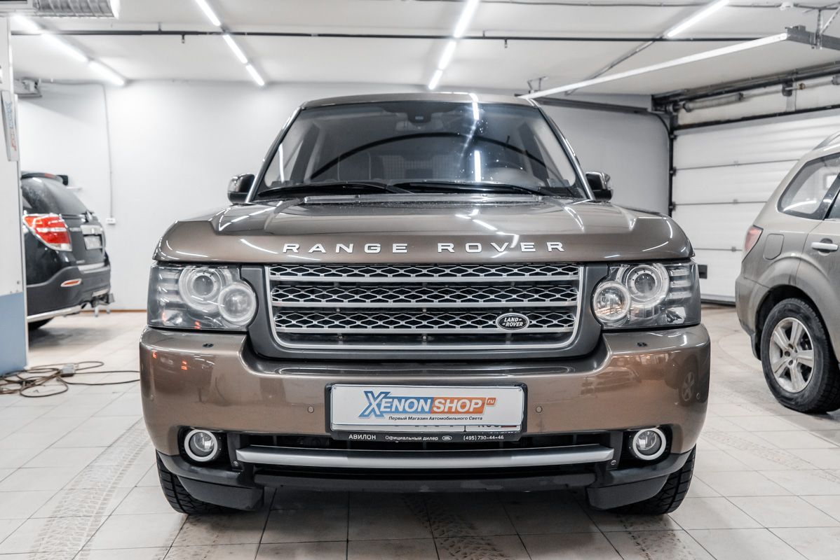 Замена ПТФ модулей Рендж Ровер Вог (Range Rover Vogue) на светодиодные -  Установка КсенонШоп в Москве